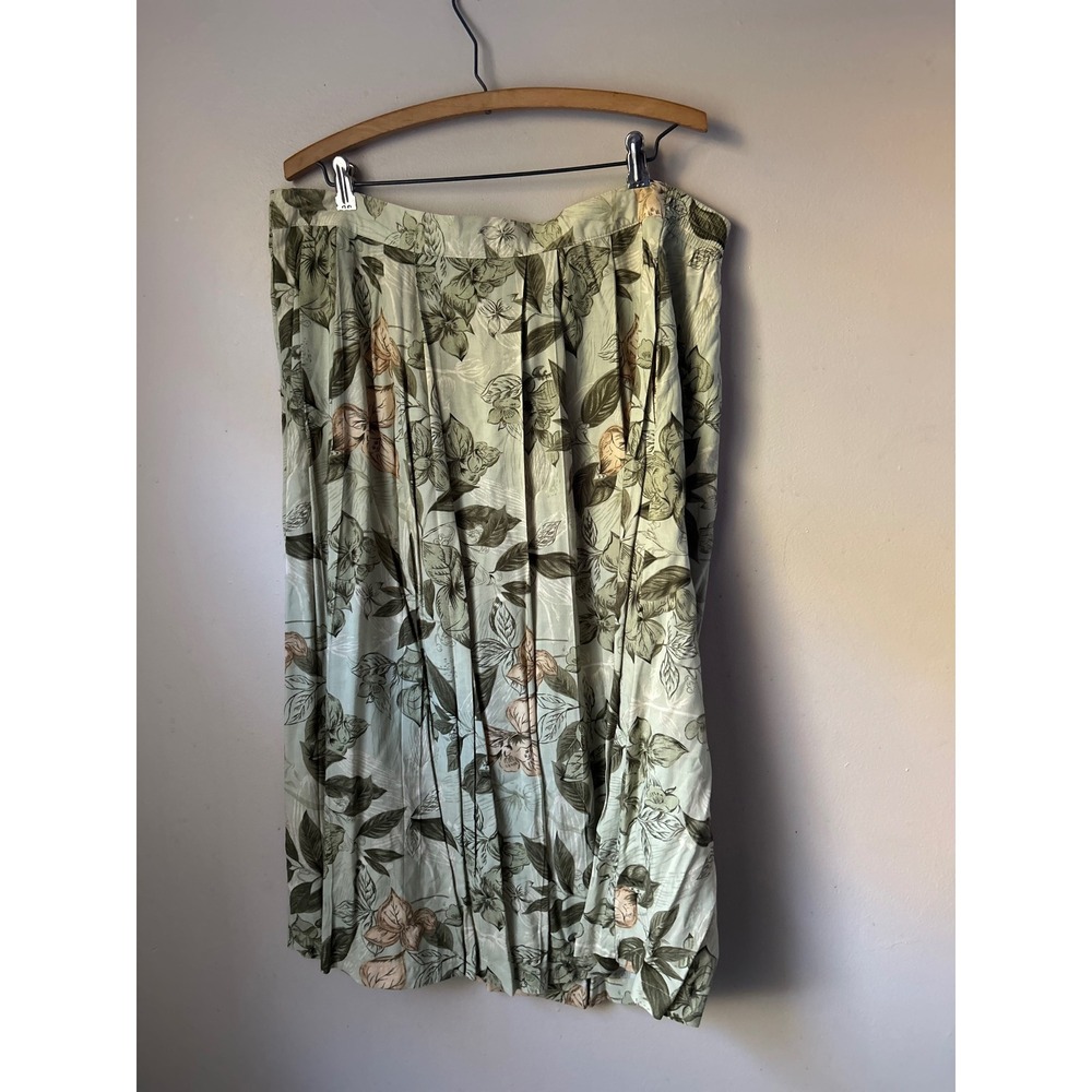 90s Sag Harbor Maxi Skirt Women's Large L Floral Cottagecore‎ Fairycore Grandma